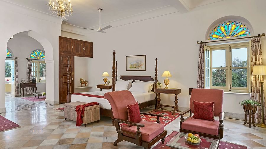 image of  suite room with seating area at Dev Shree, Deogarh