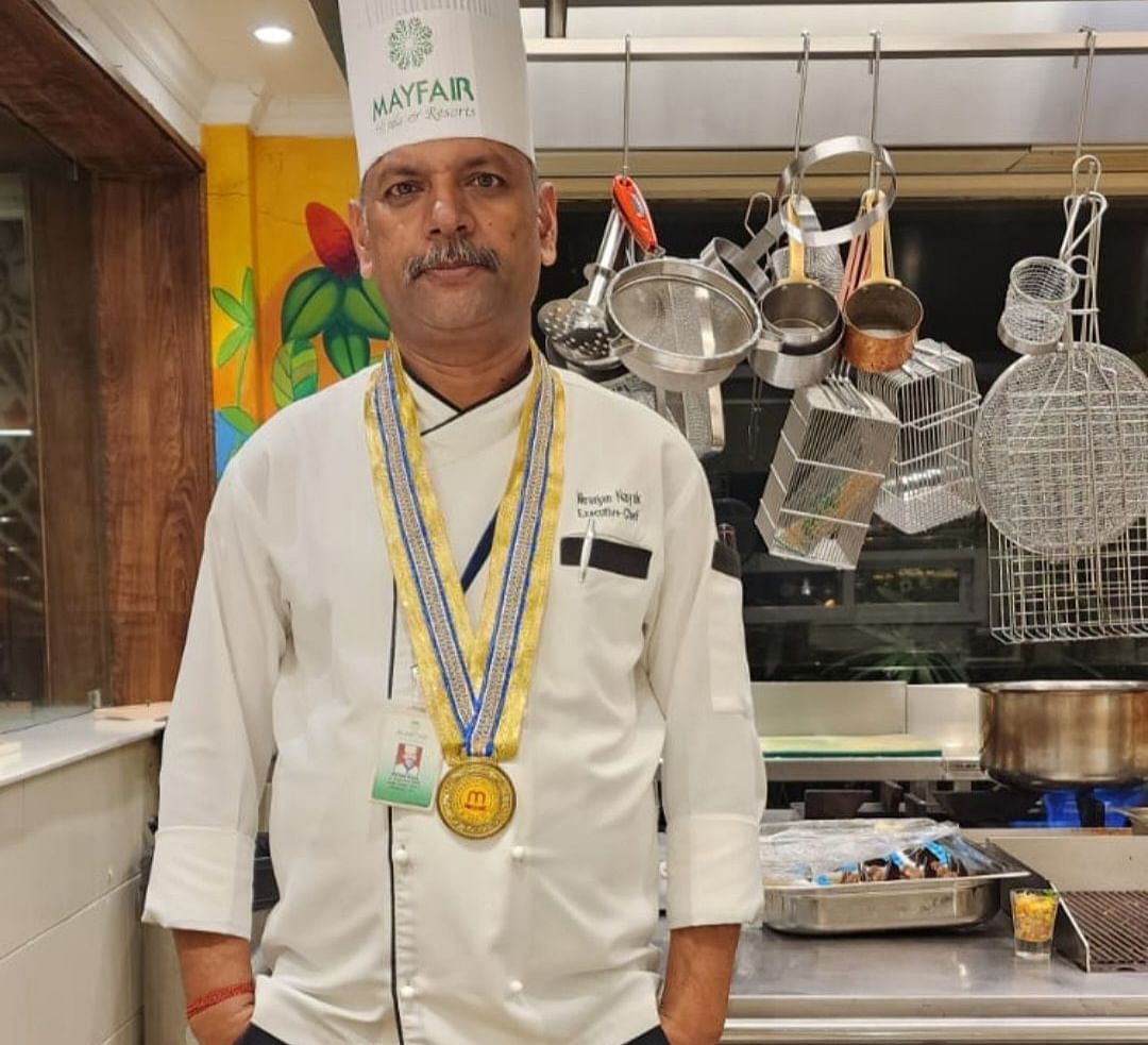 a picture of chef niranjan nayak