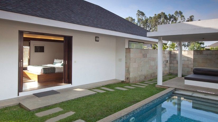 Backside view of Estate Villa with Private Pool in Chikmagalur - The Serai, Chikmagalur.