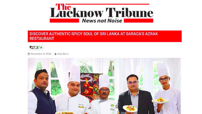 Team at The Lucknow Tribune highlighting culinary excellence with a feature on authentic Awadhi cuisine.