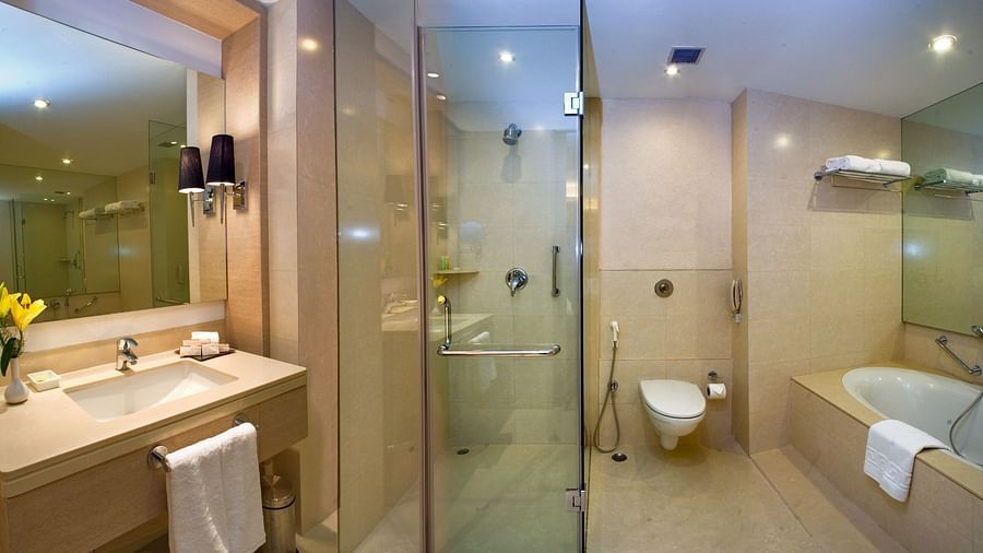 Bathroom at our Rooms in Kolkata 111