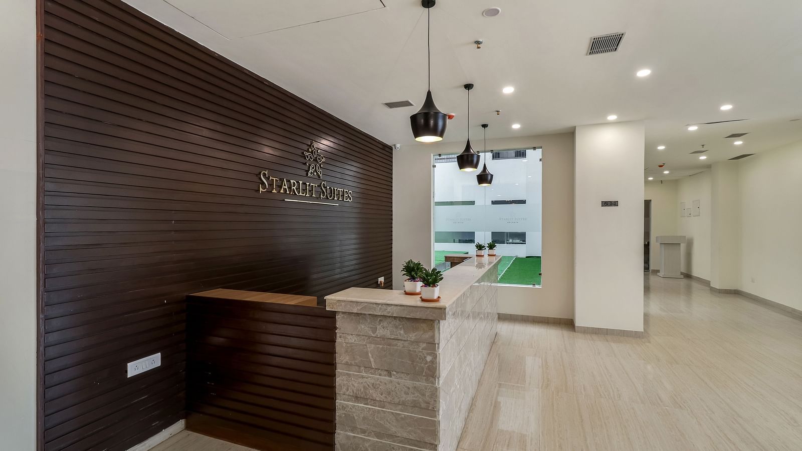 Side view of the Reception - Starlit Suites Newtown, Kolkata