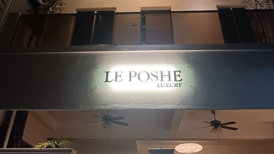 Facade of Le Poshe Luxury, a hotel in Pondicherry