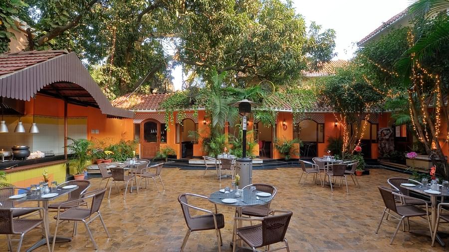 outdoor seating space of the restaurant - Mayfair, Rourkela