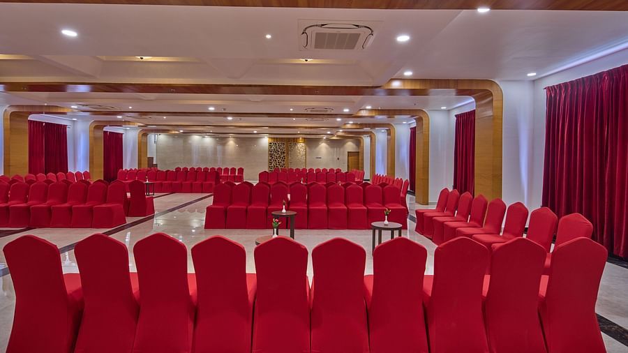 indoor sitting space at the banquet hall - Golden Tulip, Tirupati 4