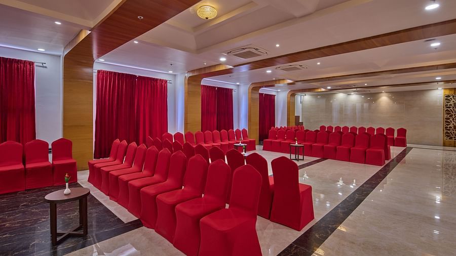 indoor sitting space at the banquet hall - Golden Tulip, Tirupati 5