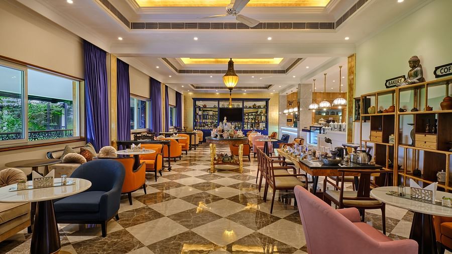 indoor seating space at the lounge - Mayfair Tea Resort, Siliguri  1