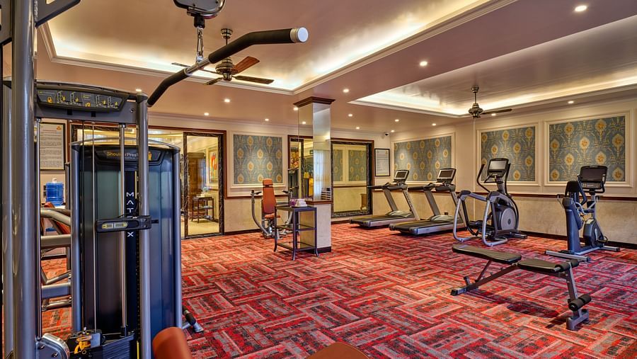 fitness equipment at the gym - Mayfair Tea Resort, Siliguri