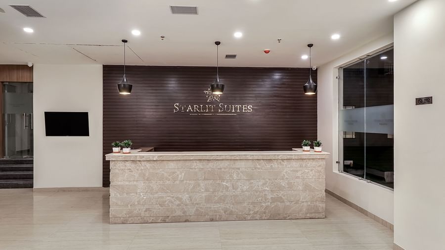 Reception area in view - Starlit Suites Newtown, Kolkata