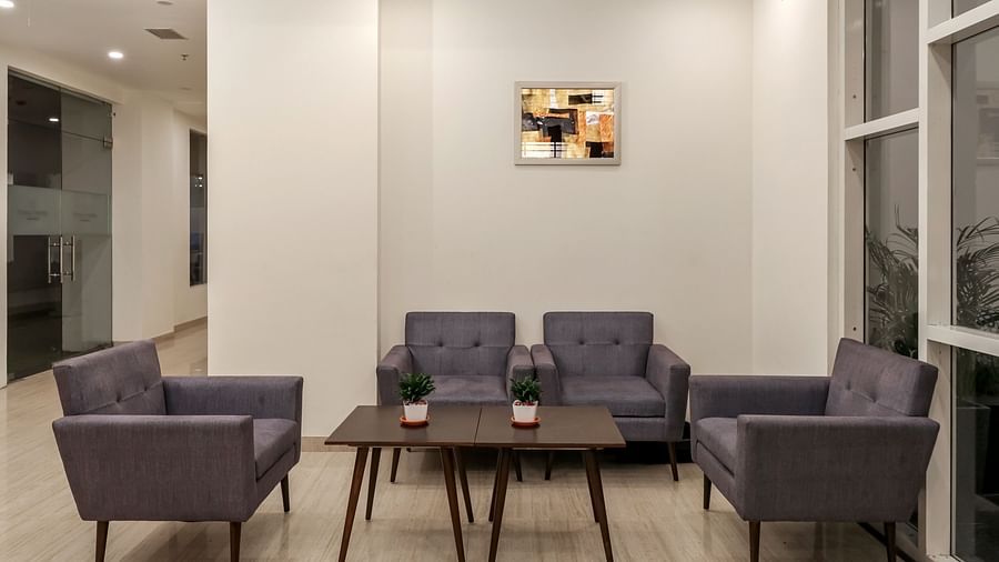 Sofas inside the Lobby - Starlit Suites Newtown, Kolkata