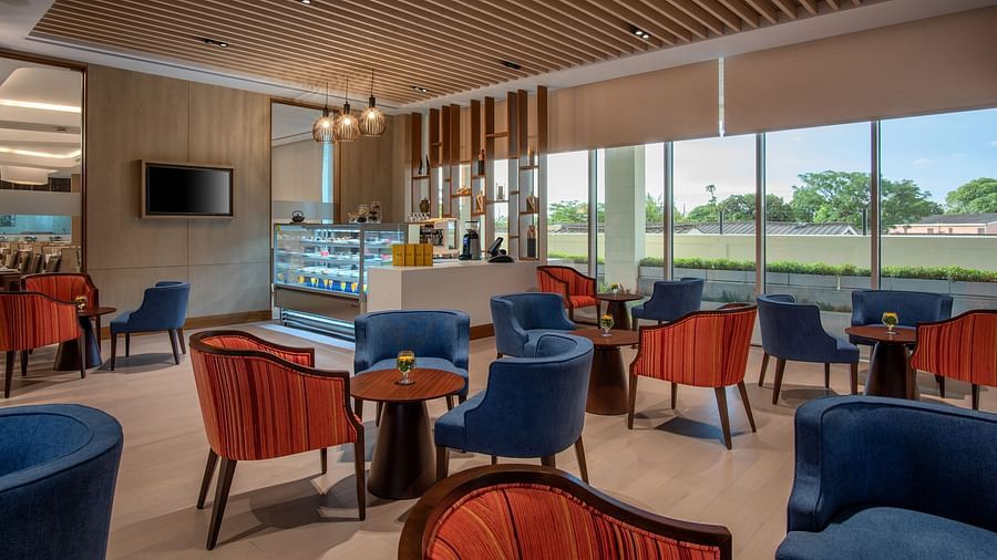 A charming tea shop named Sweet Talk with a welcoming ambiance at Neelkanth Sarovar Premiere Lusaka