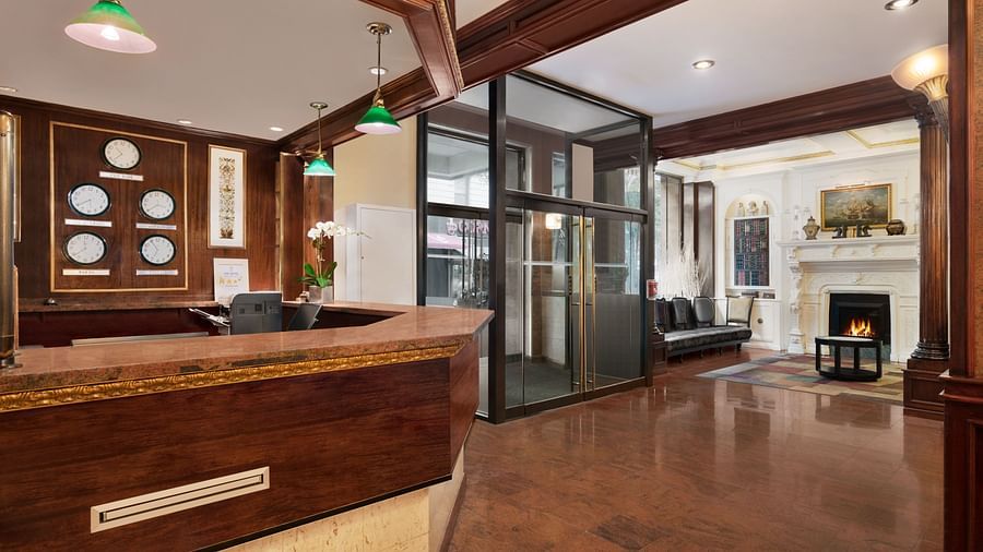 Lobby area of hotel