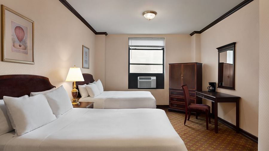 Standard 2 Double Beds are spacious accommodations at Night Hotel Broadway