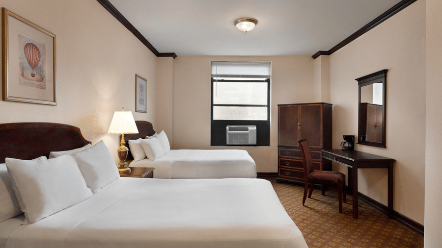 Standard 2 Double Beds are spacious accommodations at Night Hotel Broadway