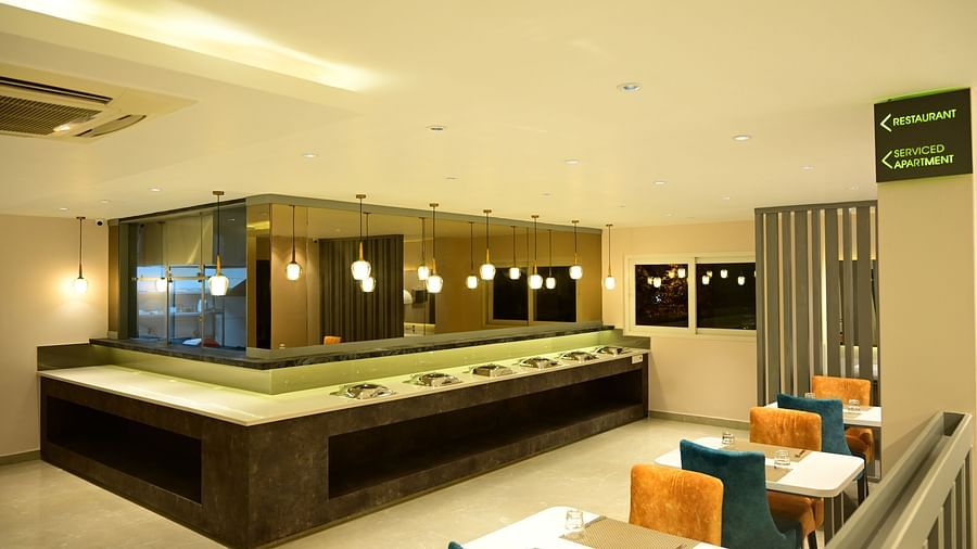 Counter at the Dining hall at Sterling Keys by TGI in Bnagalore