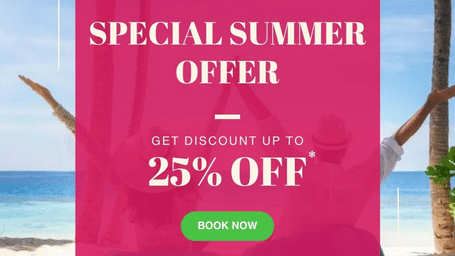 Promotional creative for the Special Summer Offer at Fragrant Nature Hotels & Resorts, offering a discount of up to 25% for direct bookings.
