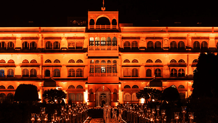Palace Facade-Night View- Umaid Palace-Dausa