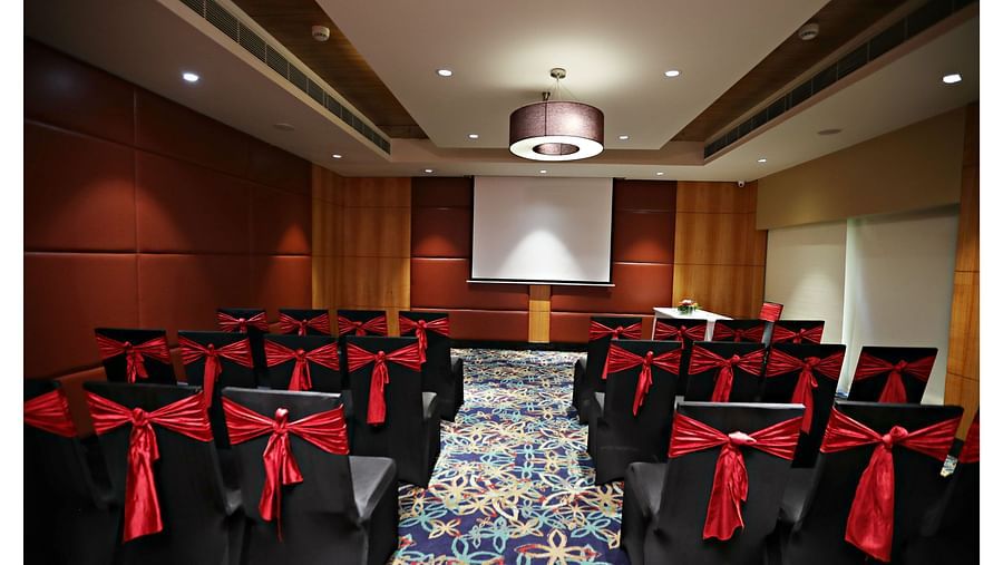 a theatre sitting area at Admiral banquet hall