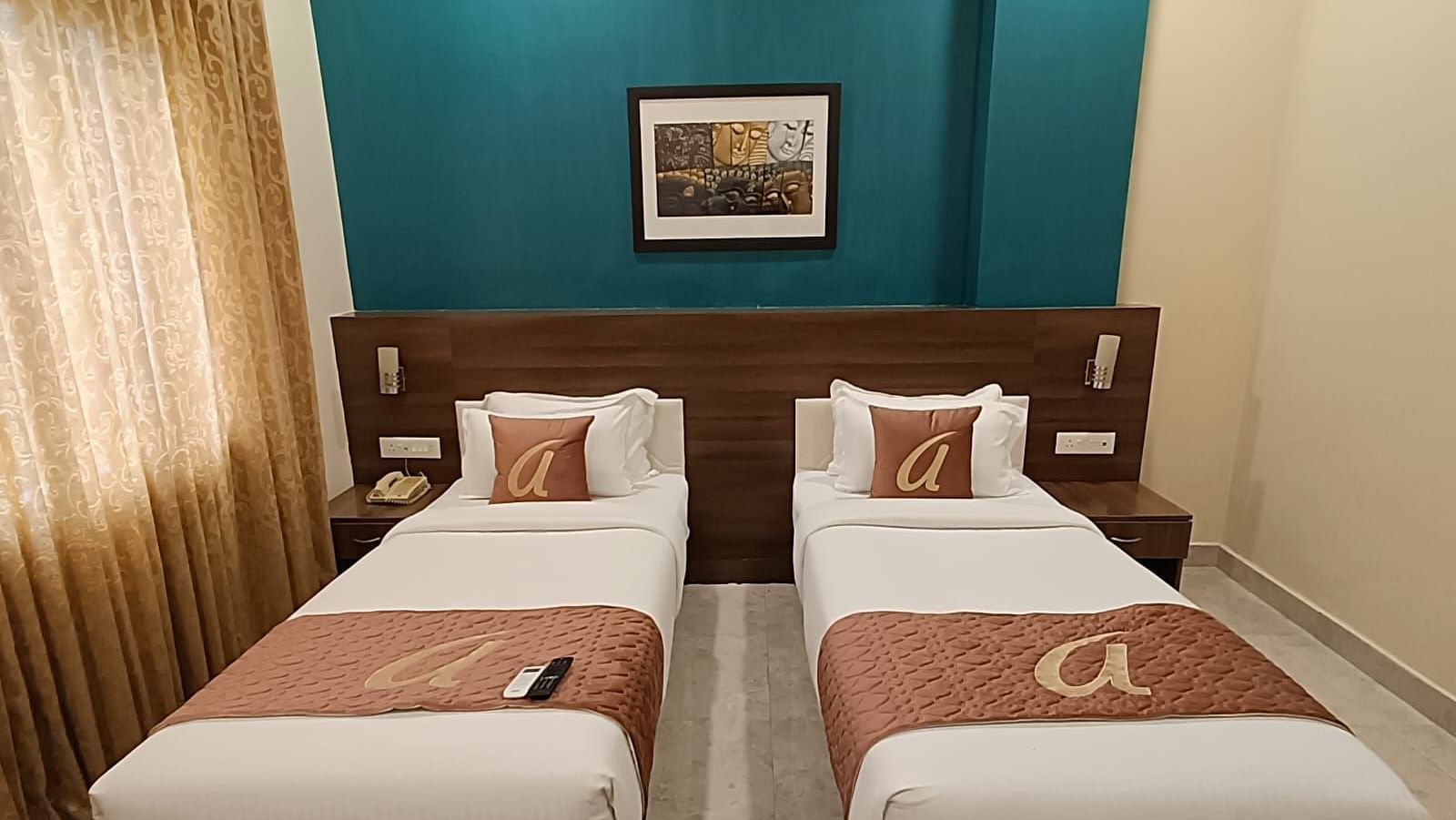 View of Twin Deluxe Room - Astra Hotels and Suites, Whitefield.