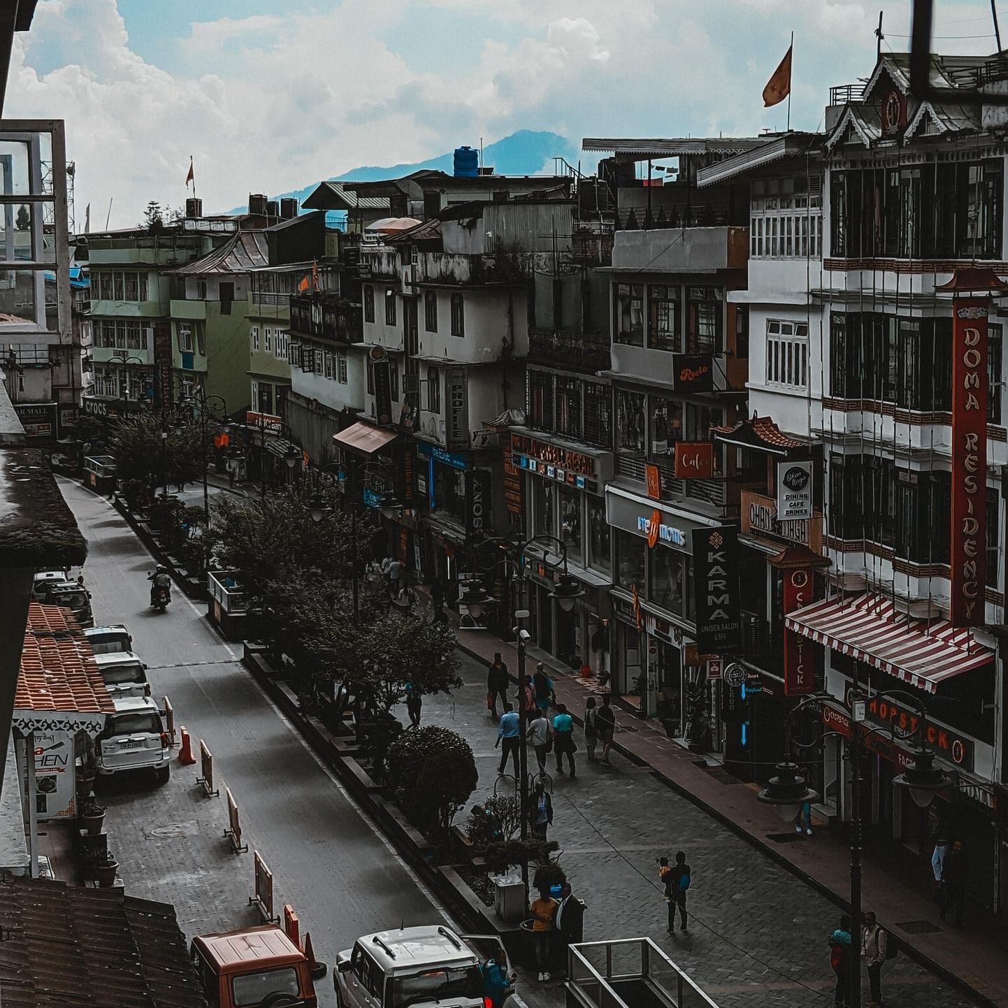 Gangtok MG marg view from room