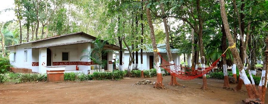 Warli Hut Exterior - Sajan -Warli AC & Non AC Huts at Nature Trails Sajan featuring traditional design and cultural decor.