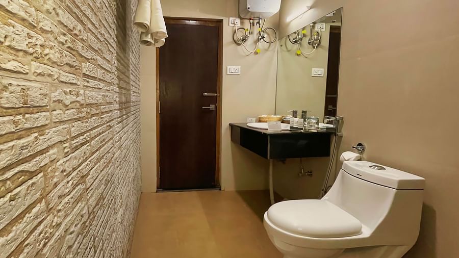 Dream Villa Retreat, Pelling - Interiors of the bathroom in the rooms at our hotel