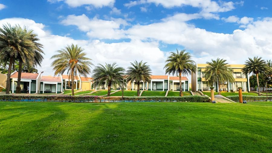 The lawn area at MGM Beach Resorts 