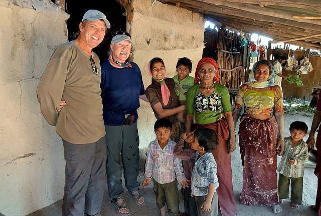Tourists visit village people near Saavaj Resort.