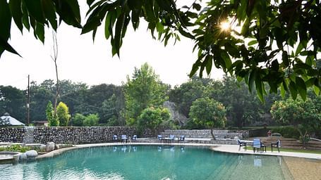 Tiger Camp Resort, Corbett Ramnagar Habitat Hotels - Poolside Images 1