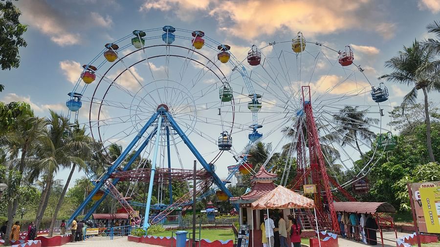 amusement park ride, giant wheel