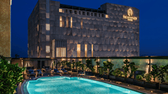 POOLSIDE AND ANNEX BUILDING WITH LOGO