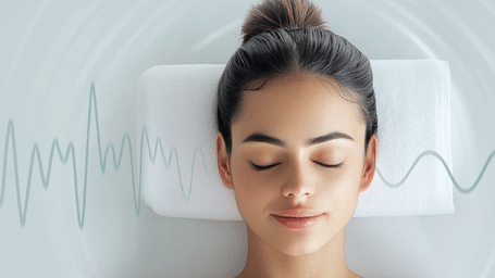 Guest experiencing deep relaxation during Bodhi Prana’s Therapy at GRT Hotels, designed to calm the nervous system and restore balance.