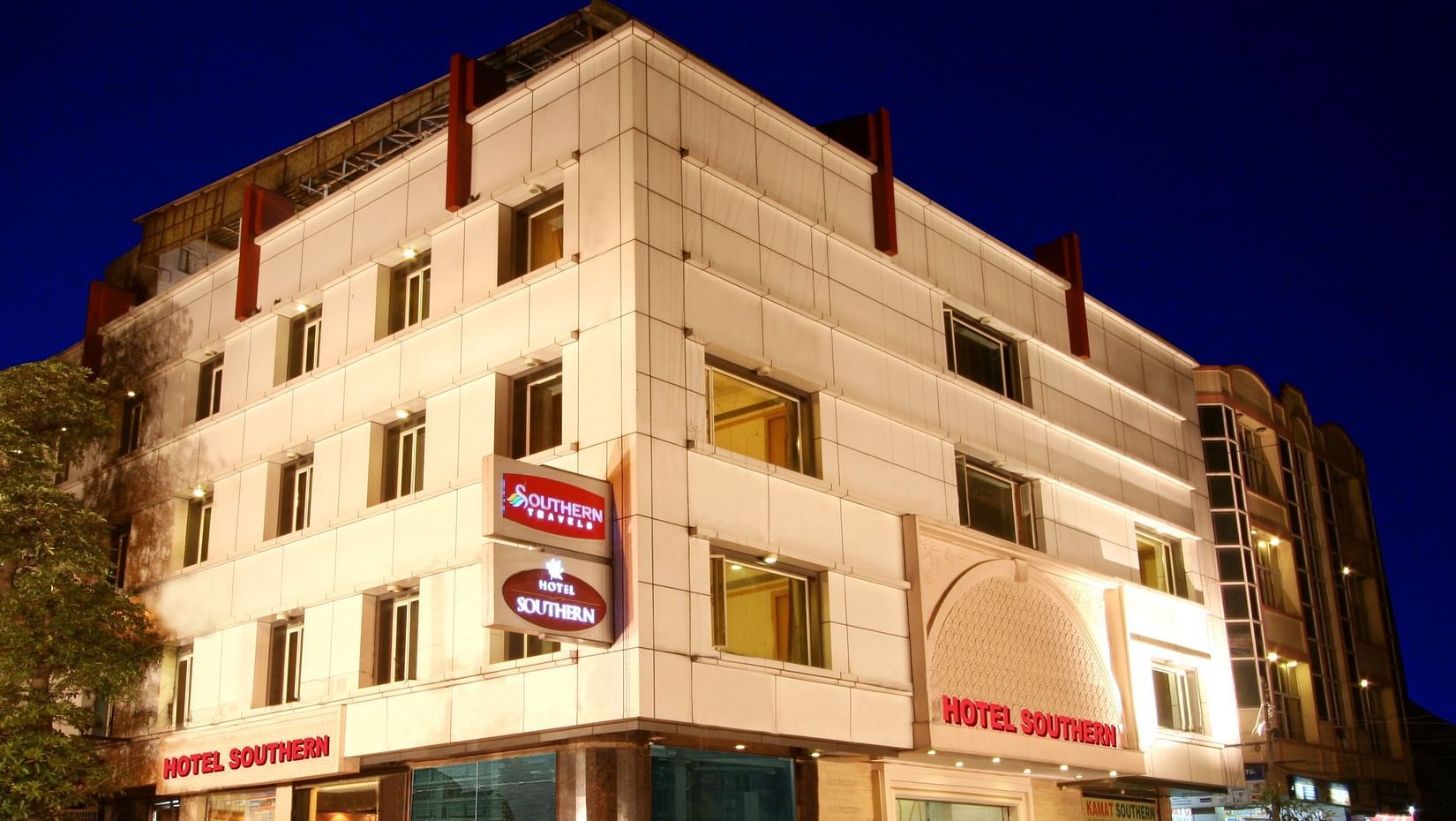 Facade of Hotel Southern, one of the best hotels in New Delhi