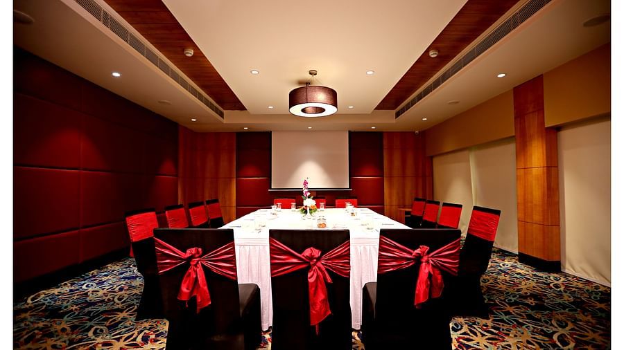 Boardroom sitting arrangement at Admiral