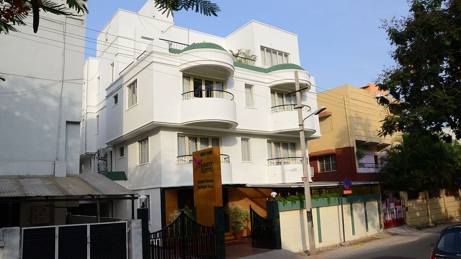 Trinity Suites Front View Trinity Suites Ulsoor Bangalore