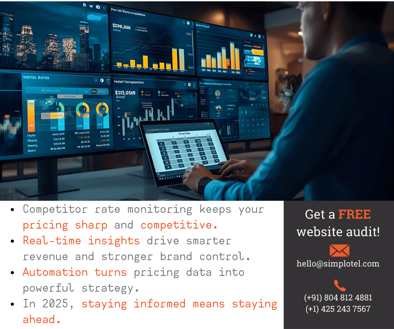 Main page banner competitor rate monitoring
