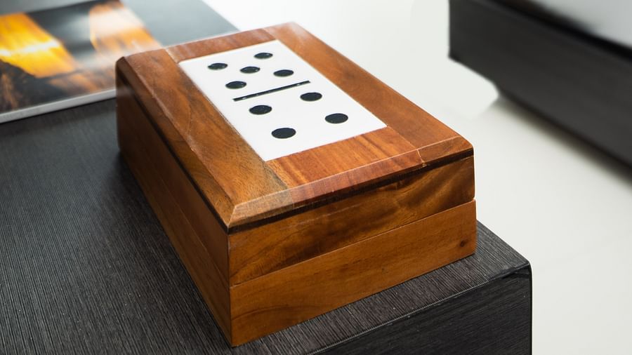A wooden socket in our Jamaican Hotel rooms - S Hotel Montego Bay, Jamaica