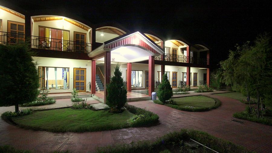 Ojaswi Resort, Chaukori Chaukori Night View of Ojaswi Hotel and Resort in Chaukori