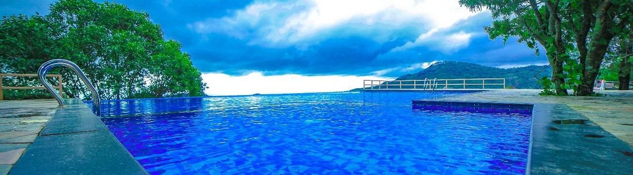 Wide view of Swimming Pool at Grand Palace, Yercaud