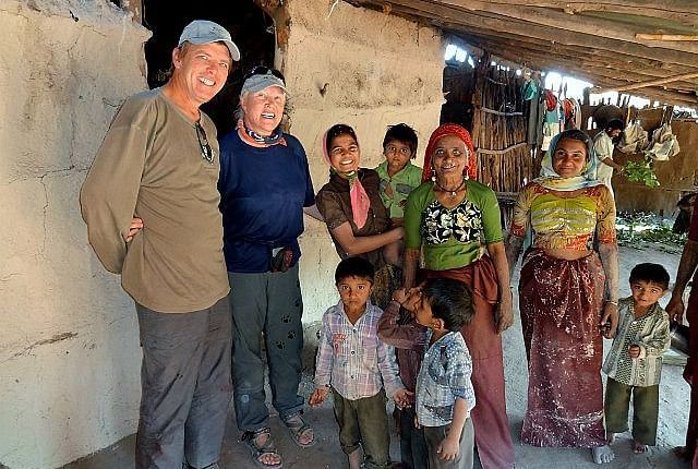 Tourists visit village people near Saavaj Resort.
