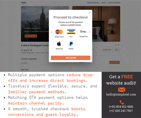 Main page banner Multiple Payment options