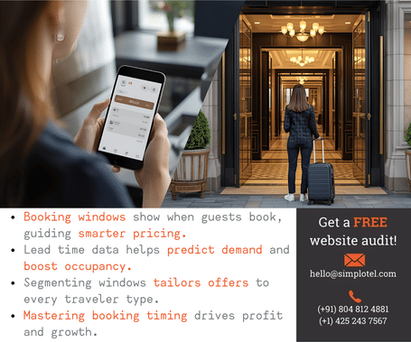 Main page banner booking window