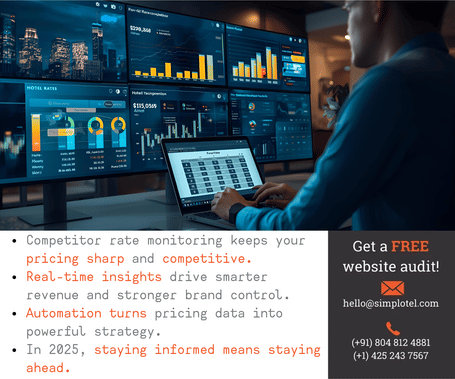 Main page banner competitor rate monitoring