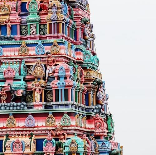 Image of a Meenakshi Amman temple in Madurai