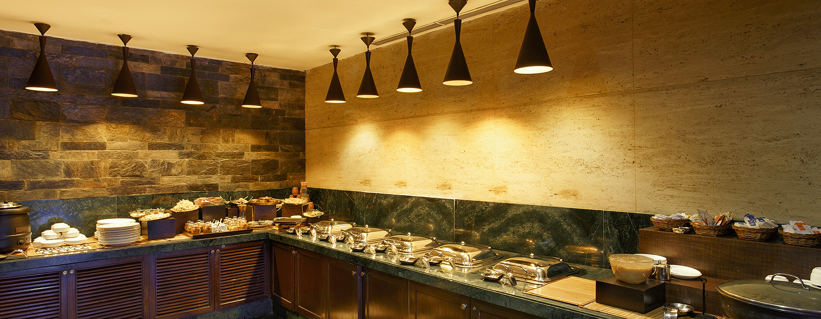Multi-Cuisine Restaurant in Rishikesh Annapurna with a buffet setting - Ganga Lahari, Haridwar