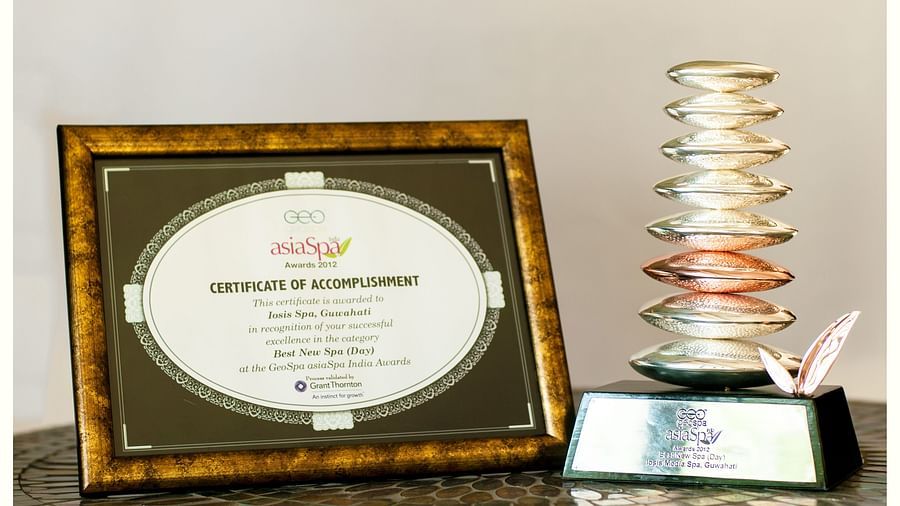 Image of Asia Spa award received by IOSIS Spa & Wellness
