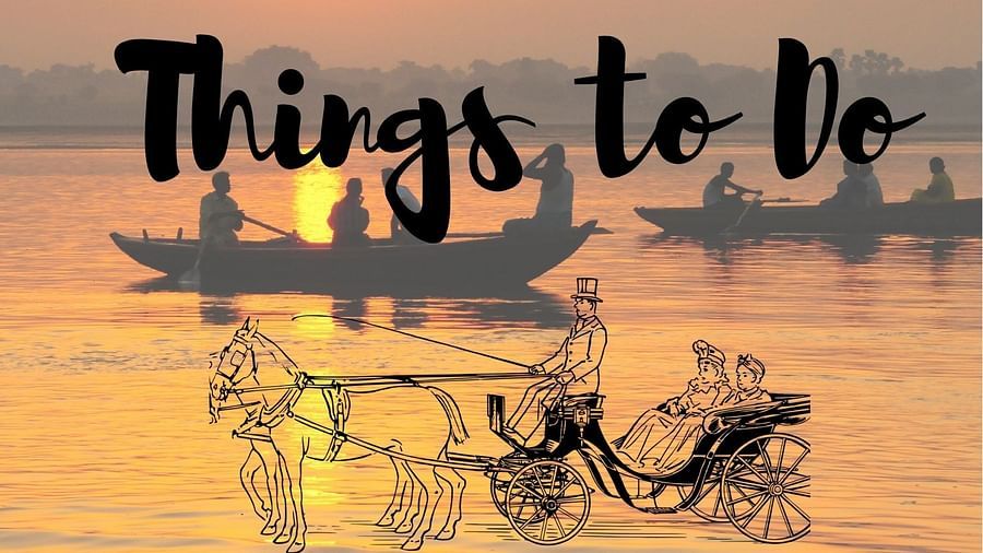 a poster with the words things to do written across it