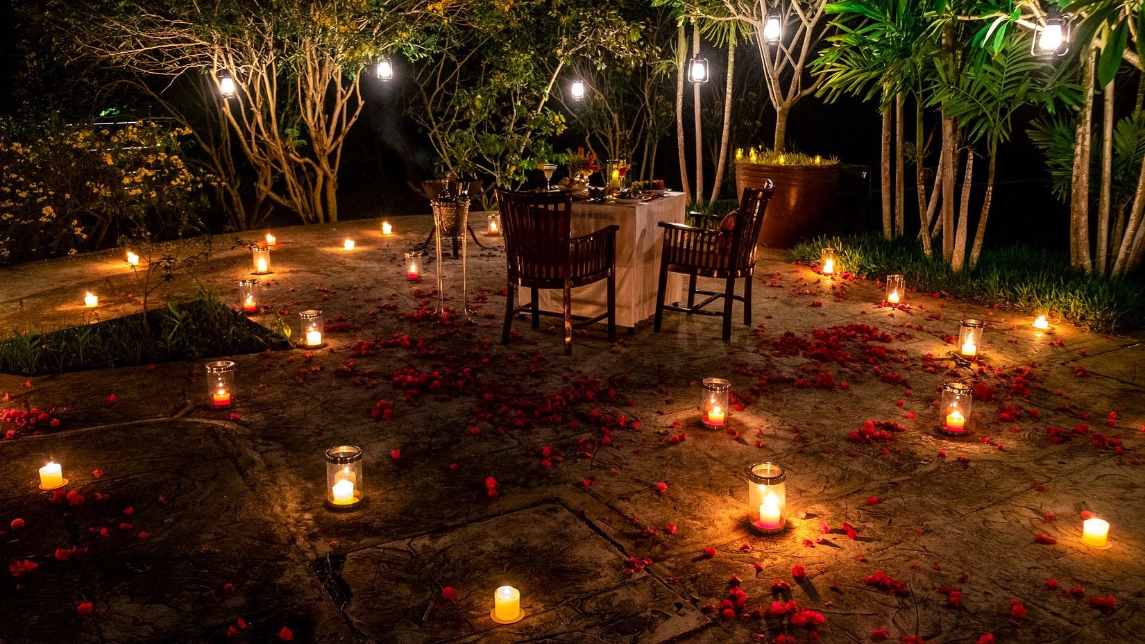 Bandipur - Romantic dinner set up