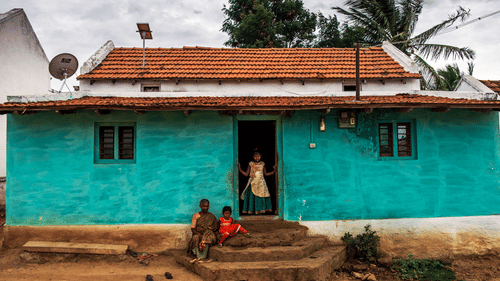Traditional housing of the tribal community at Bandipur 