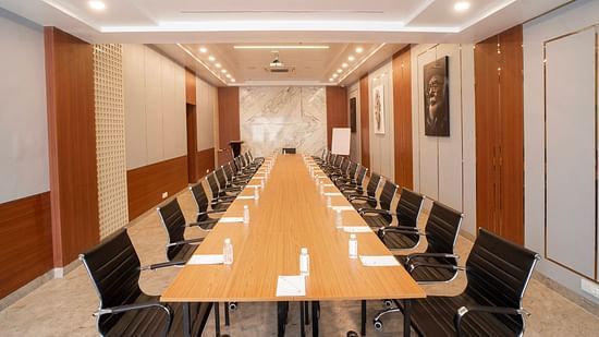 An image of the board room with table and chairs at Mastiff Select Medha Plaza, Deoghar